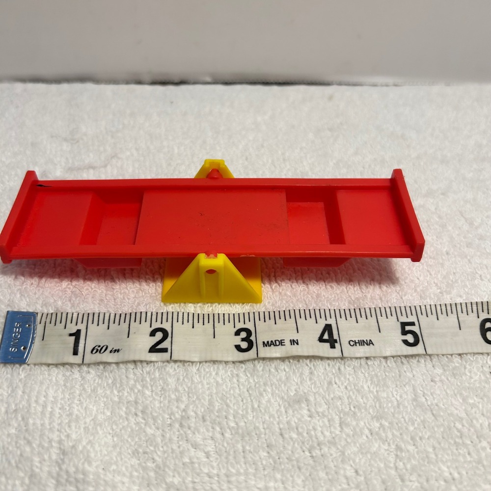 Vintage McDonalds Raggedy Ann Andy Seesaw Toy Red Yellow Happy Meal Accessory - Picture 4 of 4